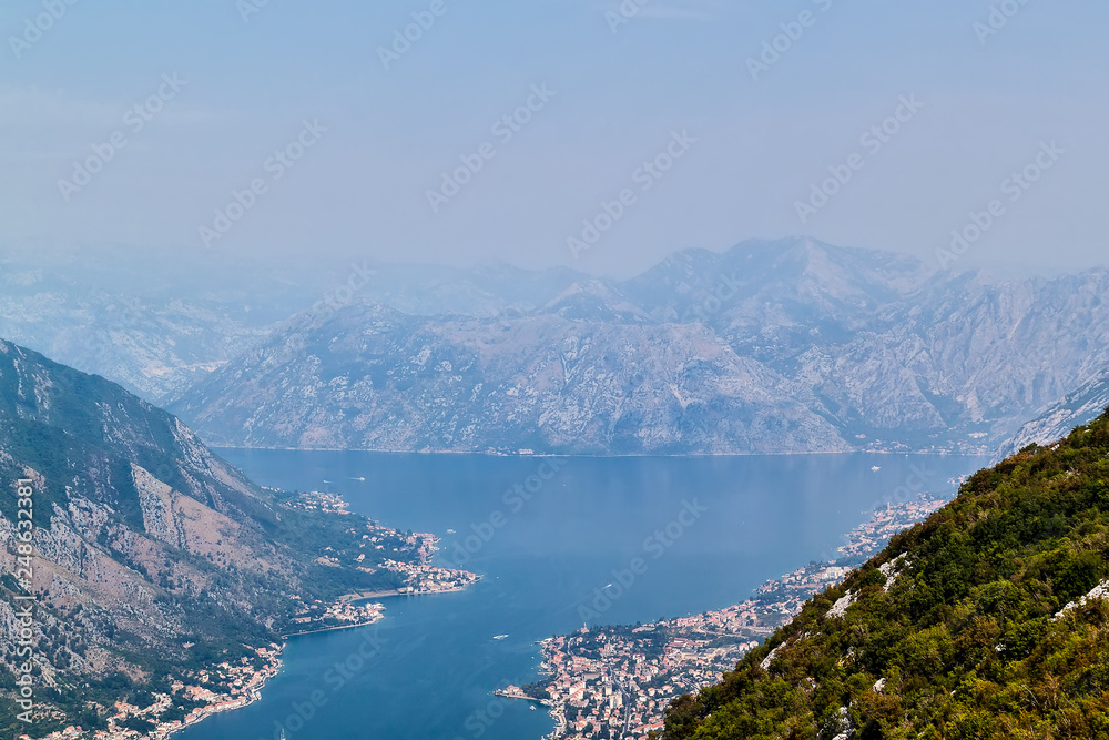 View of Bay of Kotor. Montenegro