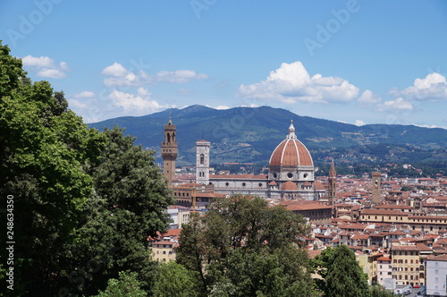 View of Florence from Bardini garden, Italy