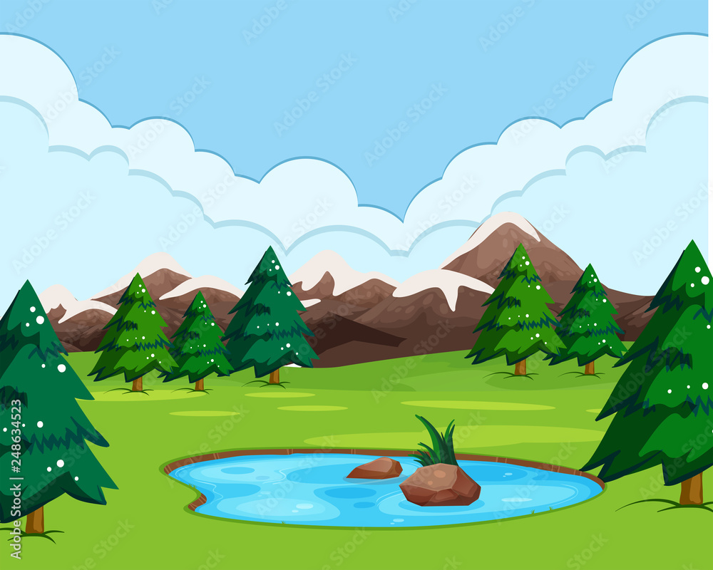 Obraz premium A nature view landscape