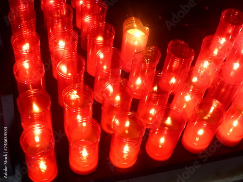 candles in church