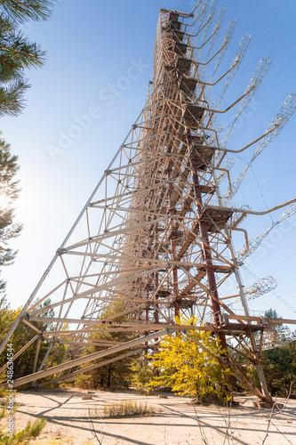 Soviet radar system Duga at Chernobyl-2 nuclear power plant