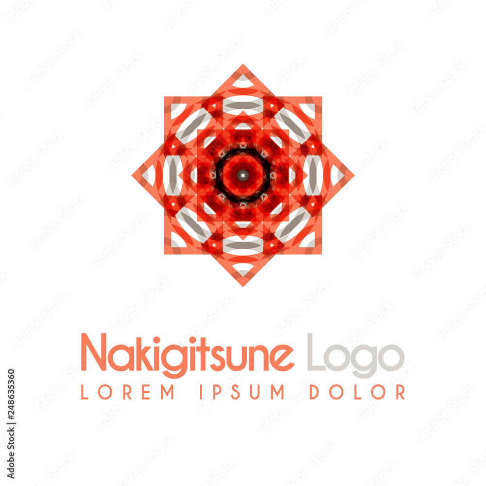 red and gray flower logos with geometric shapes. for the celebration of religion and architecture of the Middle East. suitable for corporate, business and development interiors red and gray flower logos with geometric shapes. for the celebration of religion and architecture of the Middle East. suitable for corporate, business and development interiors