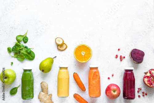 Smoothies and ingredients
