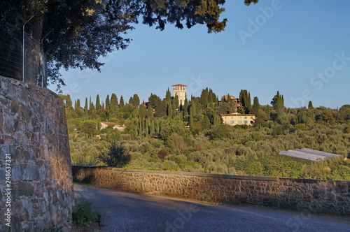 Hill of Pian dei Giullari, Florence, Italy photo