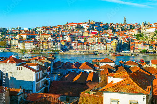 Porto cityscape in morning ...
