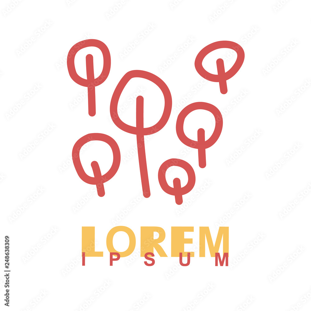 pink trees logos suitable for fashion and clothing industry, middle business and start up, this trees logo can also be used for many other businesses and printed in various media.