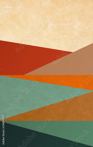 colorful shapes - paper texture - background design