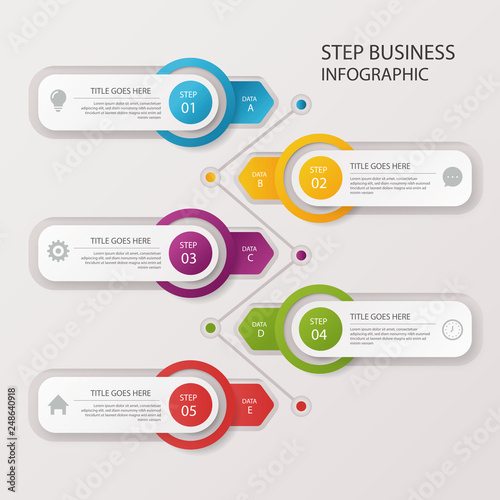 Infografia, negocios, plantilla, datos, desarrollo, gráficos, presentación,   photo