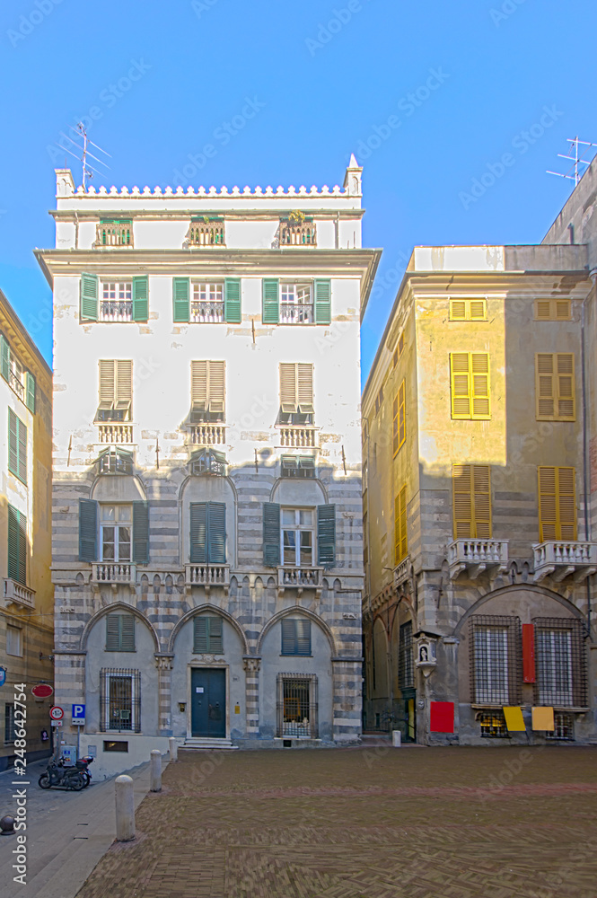 Fototapeta premium Piazza San Matteo, Genoa
