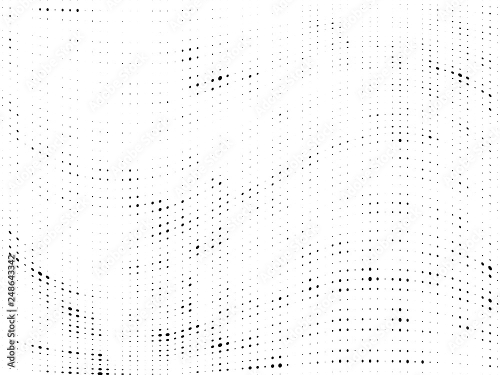 Halftone gradient pattern. Abstract halftone dots background. Monochrome dots pattern. Grunge wave texture. Pop Art Comic small dots. Radial twisted dots. Design for presentation, report, flyer, cover Halftone gradient pattern. Abstract halftone dots background. Monochrome dots pattern. Grunge wave texture. Pop Art Comic small dots. Radial twisted dots. Design for presentation, report, flyer, cover