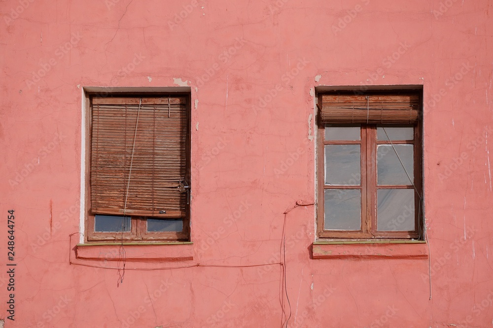 windows in the facade