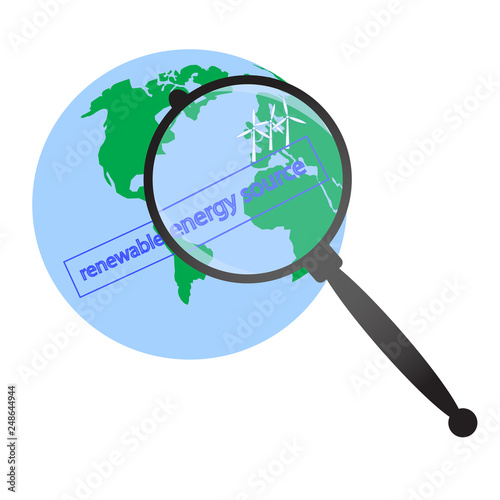 renewable energy source vector illustration 