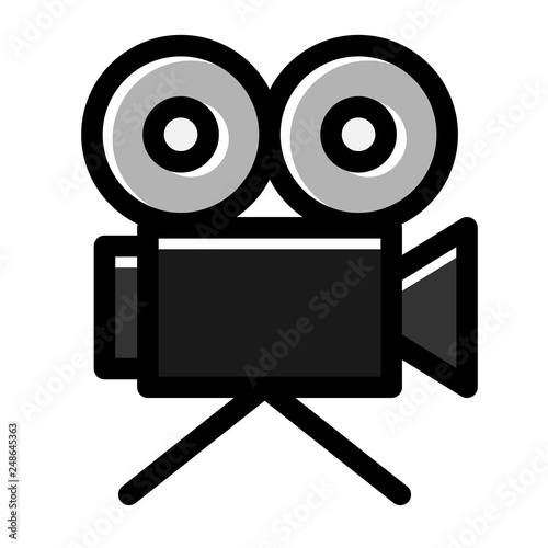 Cinema projector LineColor illustration