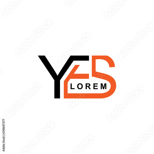 the logo says "yes" with a triangular shape with black and orange. For processional companies & finance, human resource, housing and government divisions. also for digital printing & online business
