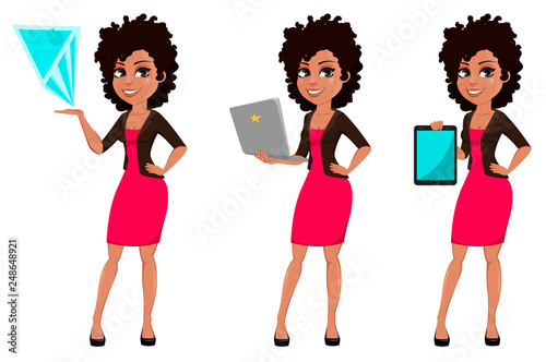 Young African American business woman