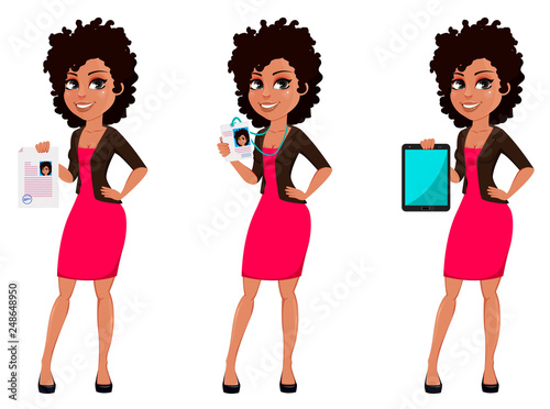 Young African American business woman
