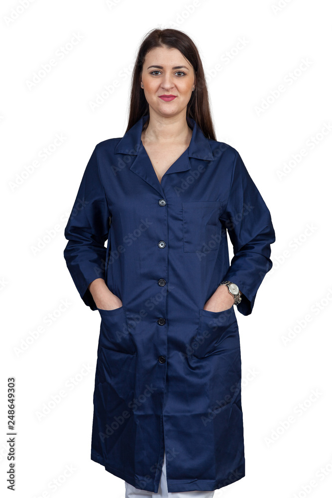 Young female cook on white background, isolated Young female cook on white background, isolated