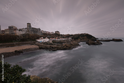 View from the city of Biarritz at the Basque Country.