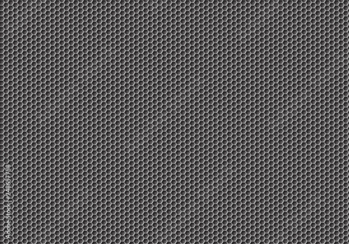 gray hexagon wire mesh background