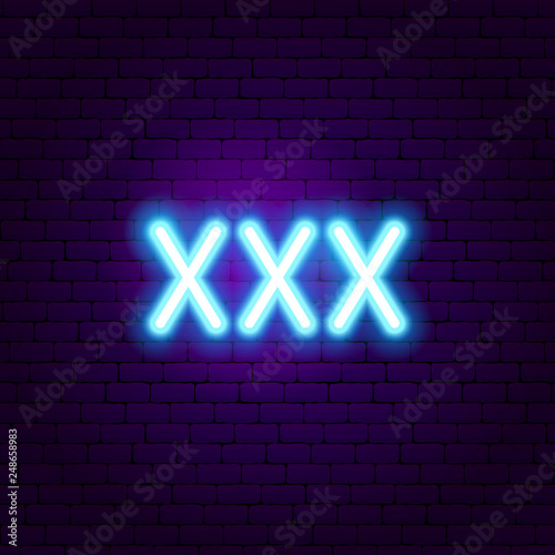 XXX Neon Sign