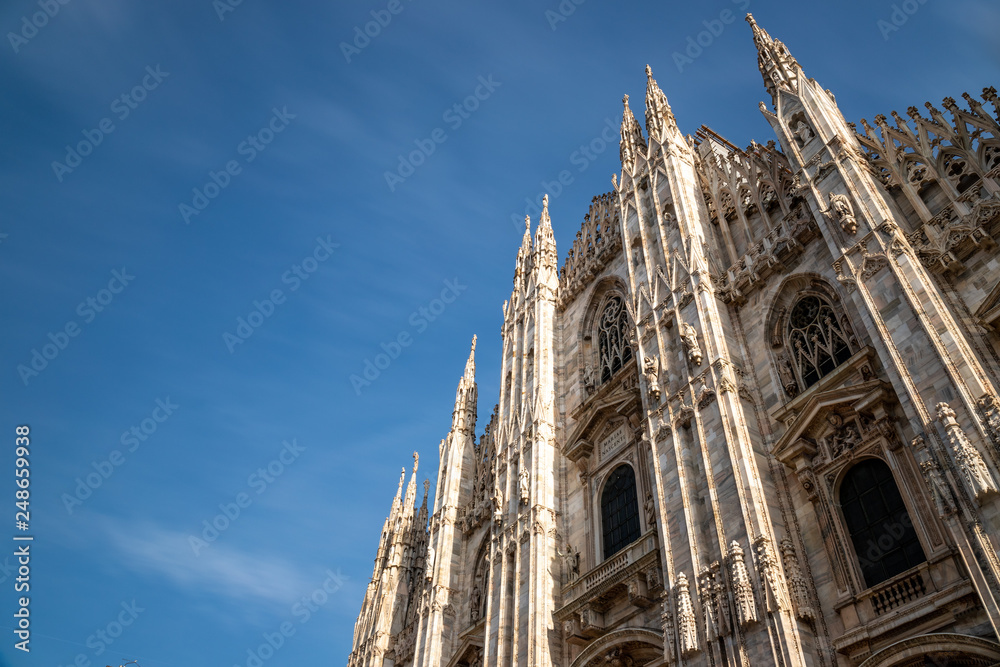 Duomo di Milano, one of the largest churches in the world. Milan Cathedral