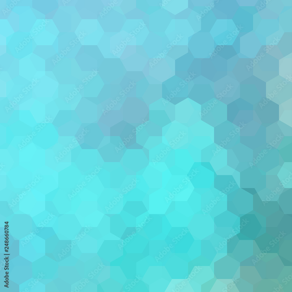Abstract background consisting of pastel blue hexagons. Geometric design for business presentations or web template banner flyer. Vector illustration Abstract background consisting of pastel blue hexagons. Geometric design for business presentations or web template banner flyer. Vector illustration
