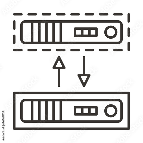 hardware  server  data  storage  database  network  add  change  drag