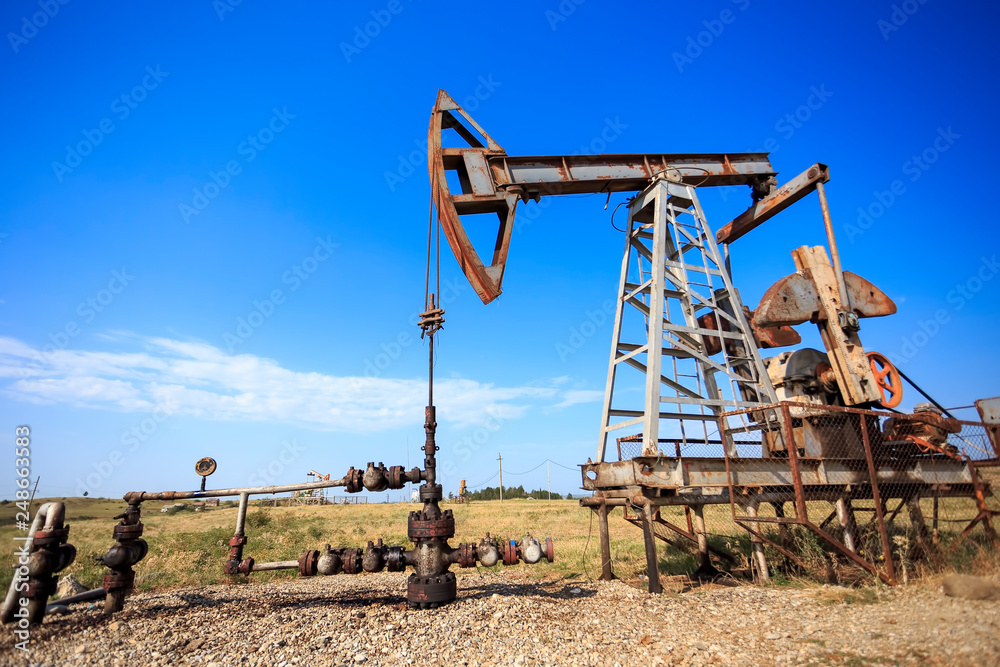 Oil pump. Oil industry equipment.