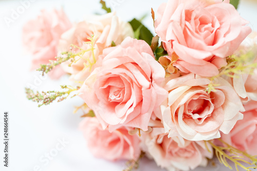 Fototapeta Naklejka Na Ścianę i Meble -  Pink roses bouquet