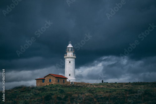 the lighthouse in storm © Darya