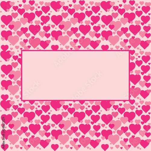 Wallpaper Mural Hearts pattern, symbol background. Valentine's day and Mother's day card prink, pink, red colors. Love banner Illustration. Wedding greeting card Torontodigital.ca
