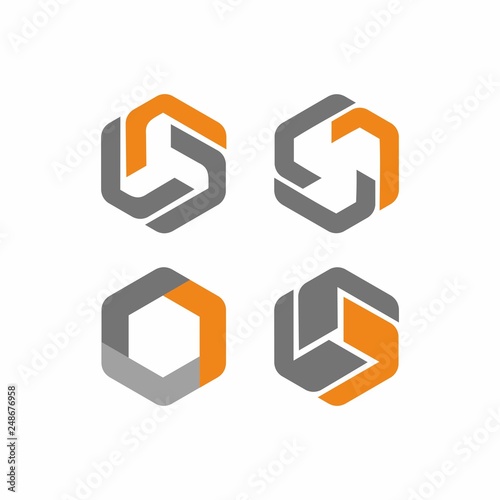 Free Download Abstract hexagon logo design template vector illustration - GFXLoad