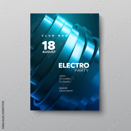 Electronic music festival advertising poster.