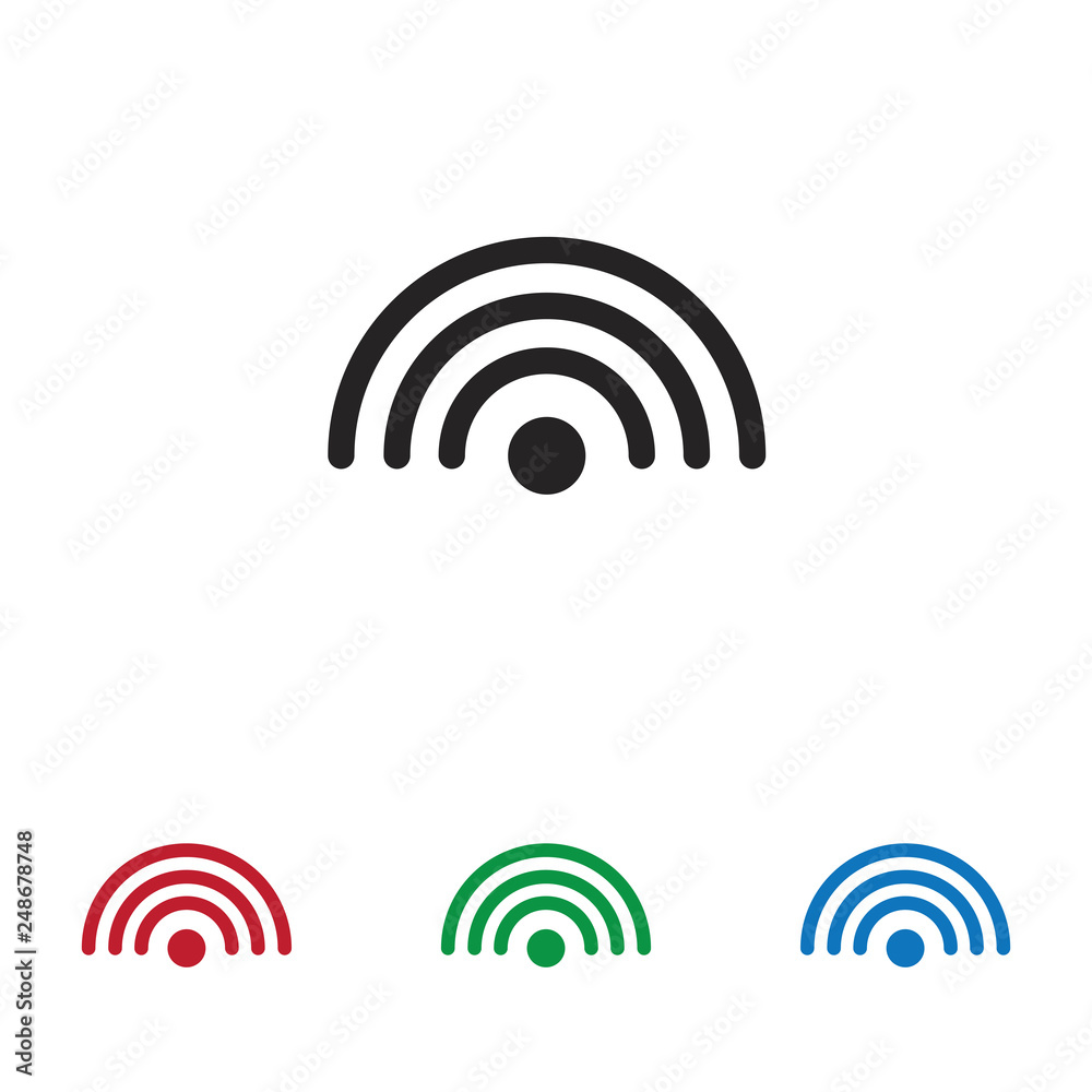 Wifi signal vector icon Wifi signal vector icon