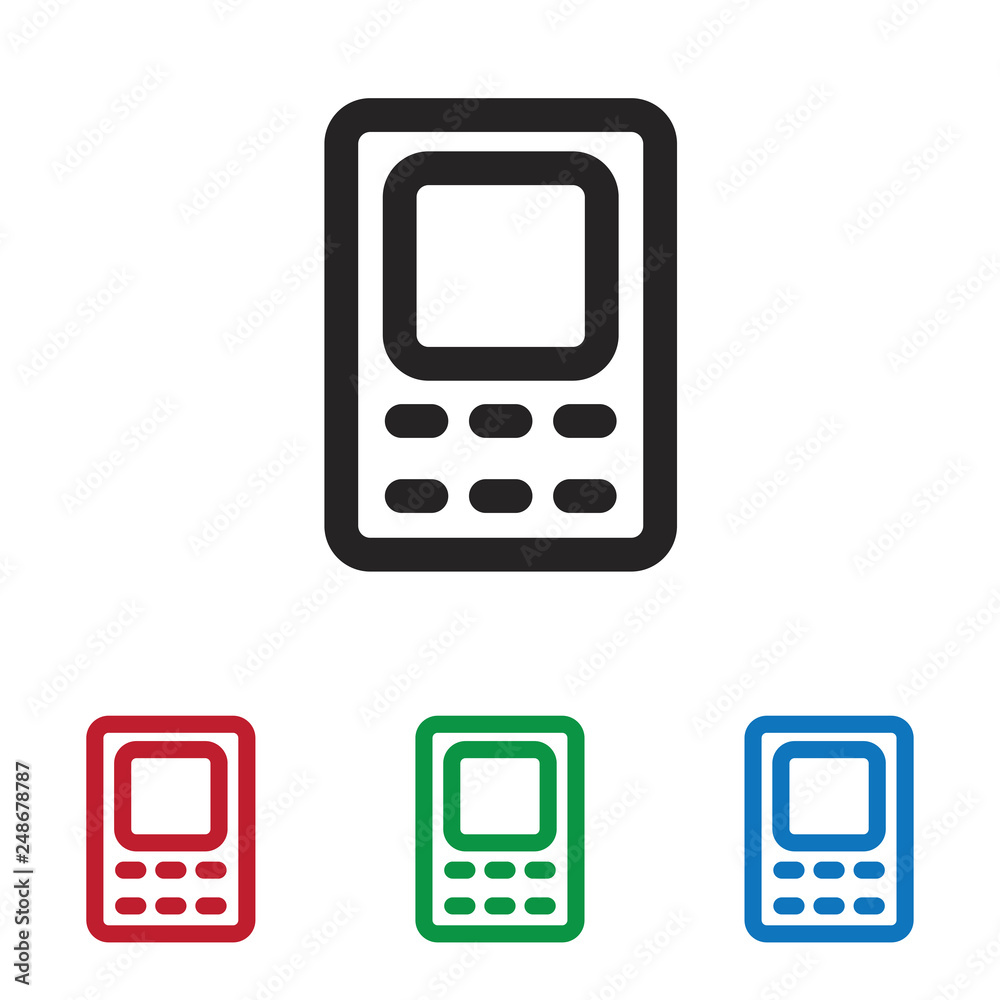 Calculator vector icon Calculator vector icon