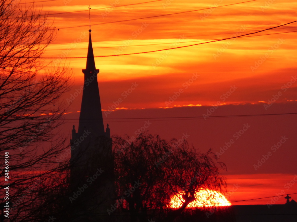 Obraz premium Coucher de soleil