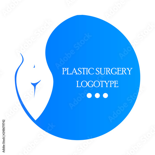 Plastic surgery clinic logo. The medical beauty