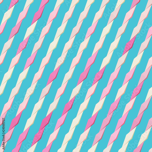 Seamless diagonal pattern. Multicolored background with geometric stripes.