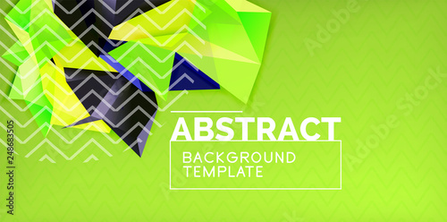 Triangular low poly background design