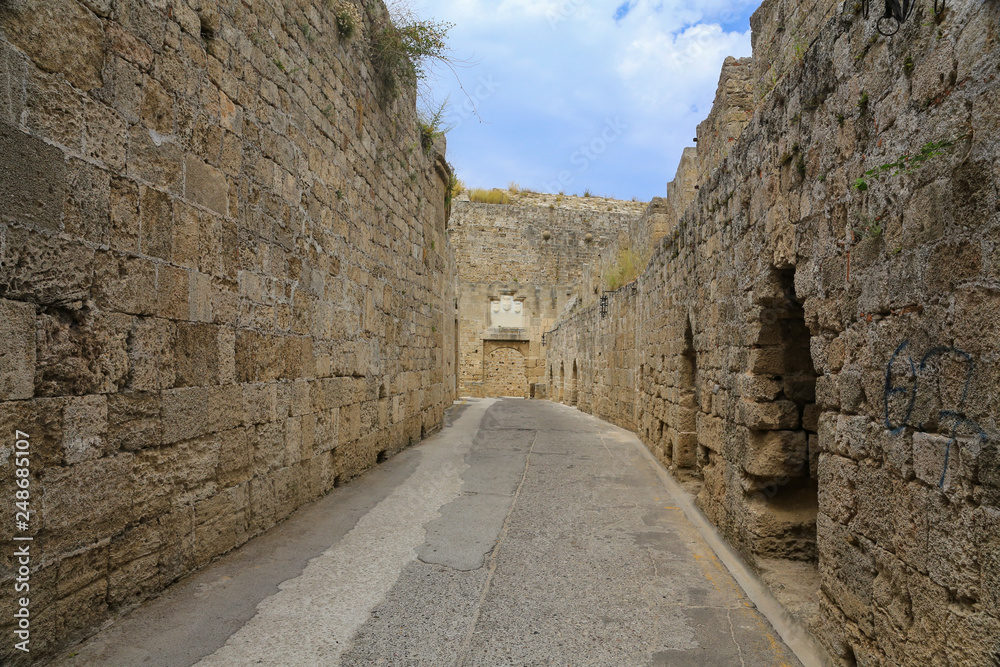 Visiting the old town of Rhodes