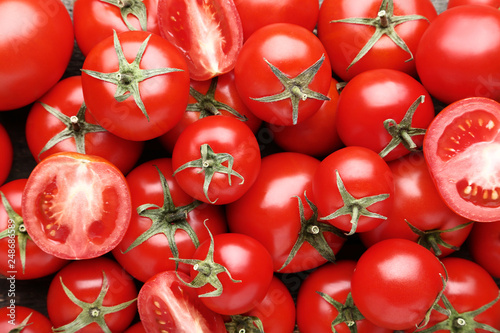Background of ripe tomatoes