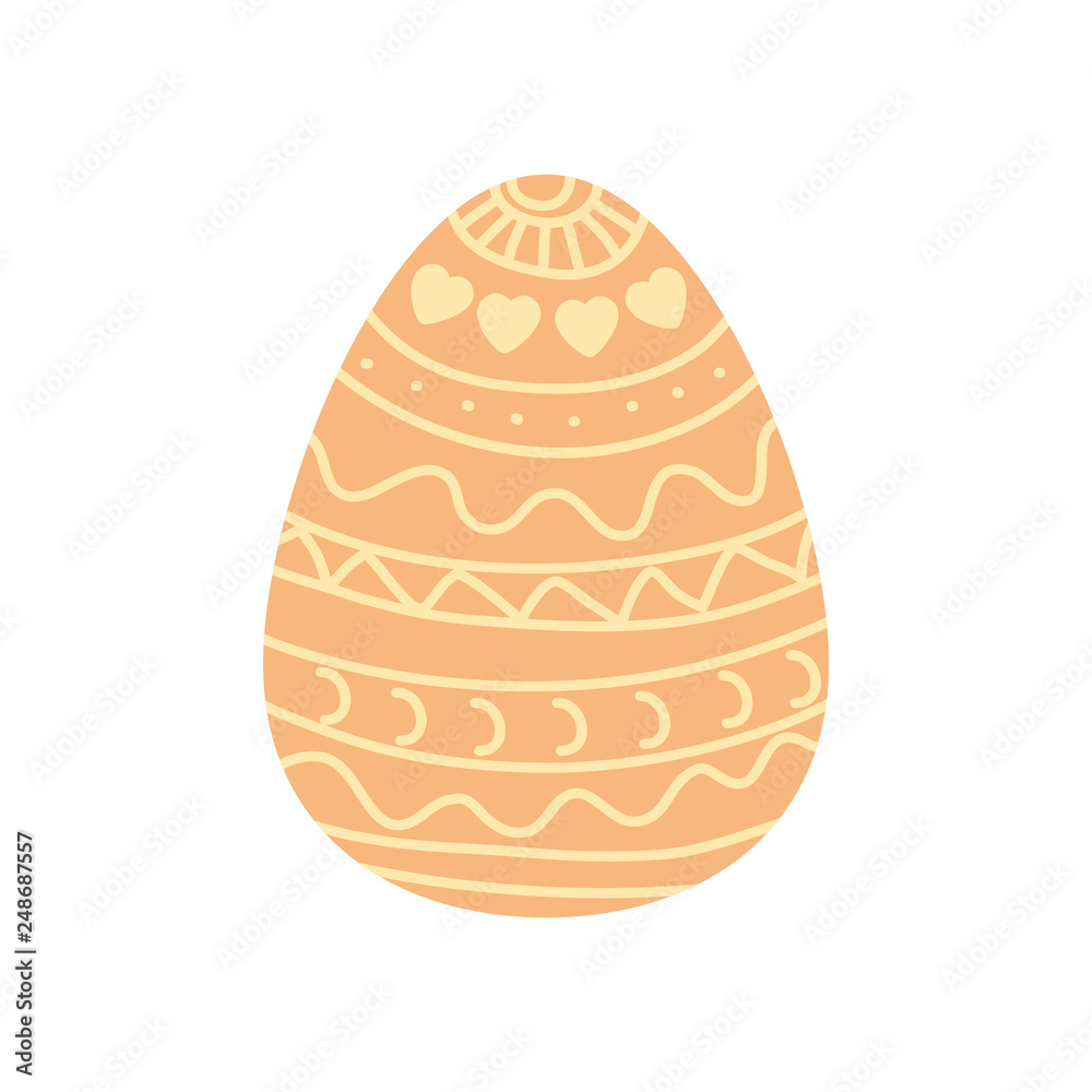 easter egg isolated icon