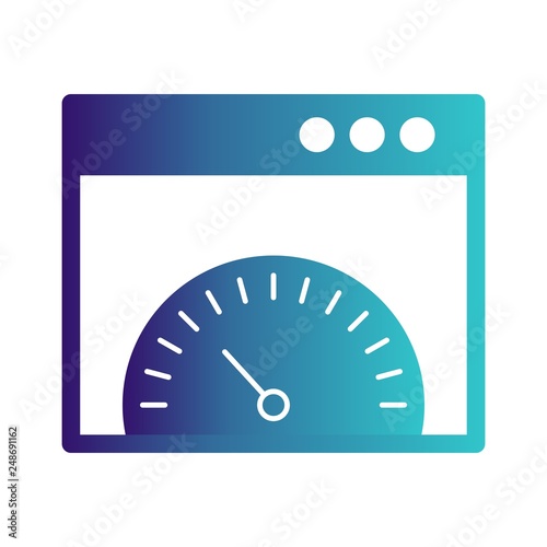 vector browser speed icon