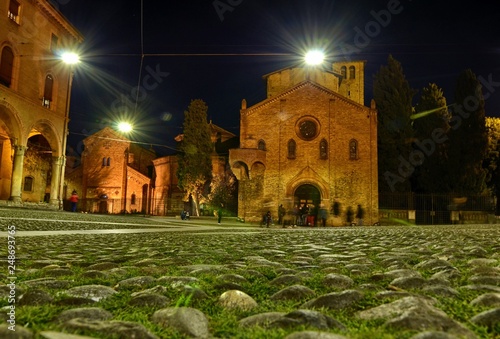 The basilica of Santo Stefano is a complex of religious buildings photo