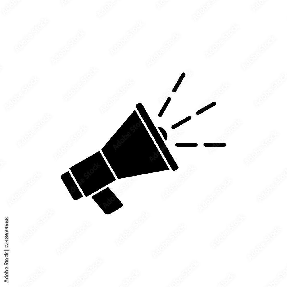 Megaphone Icon Simple Illustration