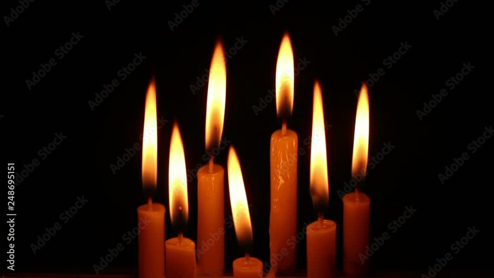 candle light isolated black candle light isolated black