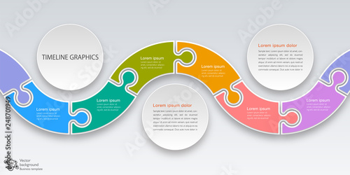 Workflow, Timeline, Process Chart, Vector Graphics	