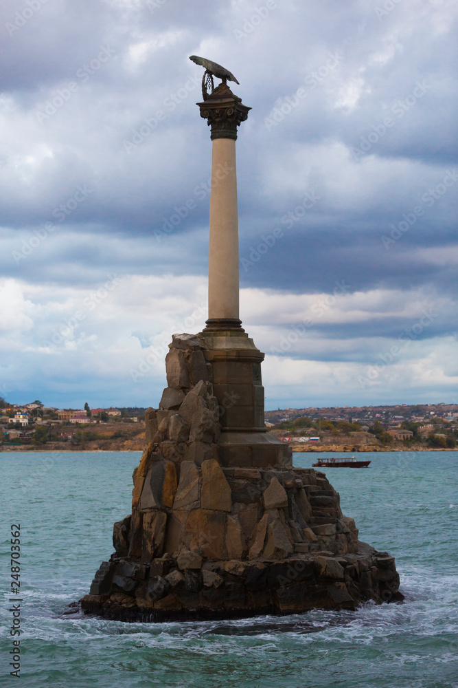 Monument to sunken ships. Sevastopol. Crimea Monument to sunken ships. Sevastopol. Crimea