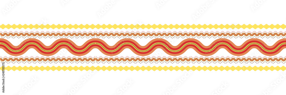 banner background lines and hearts red golden orange colors banner background lines and hearts red golden orange colors
