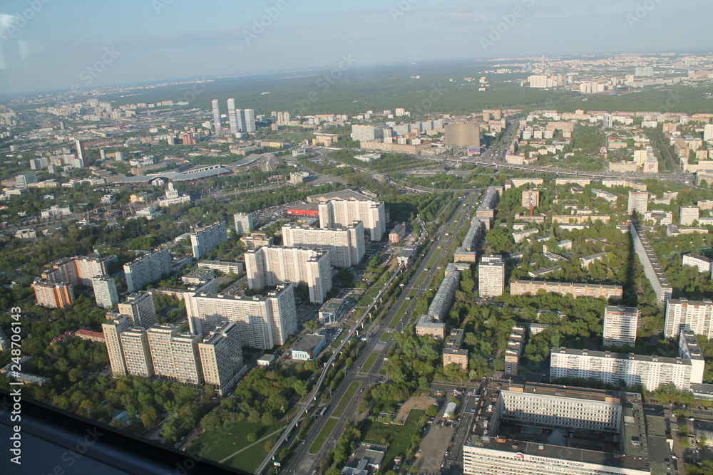  aerial view of the city